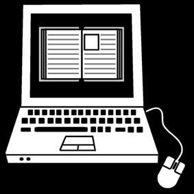 laptop: book